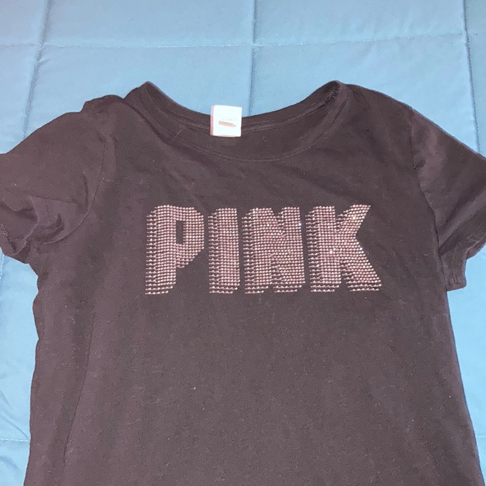 Rhinestone pink shirt